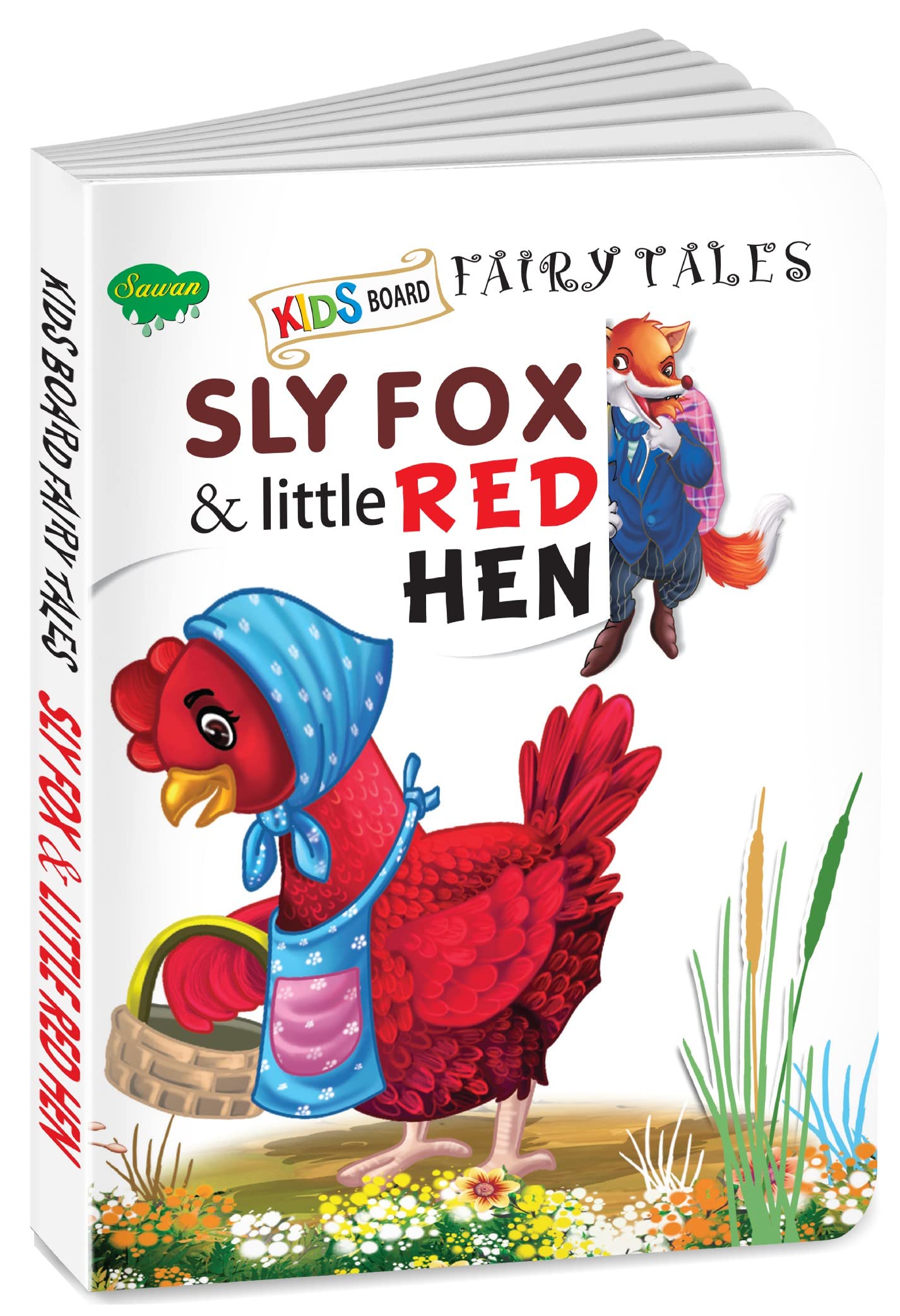 Sly Fox & Little Red Hen | Fairy Tales Story Board Books For Kids