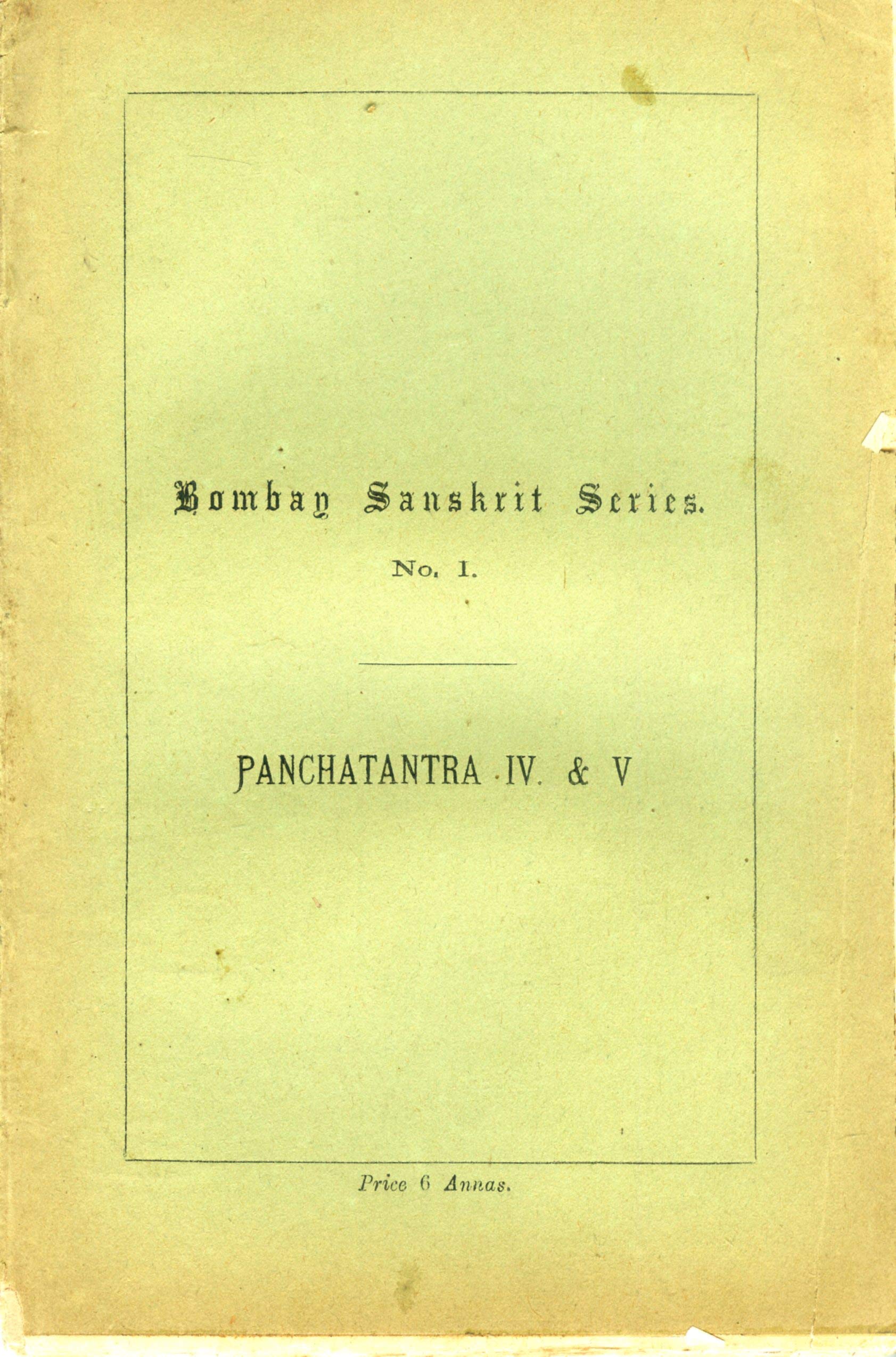 Panchatantra Iv. & V.