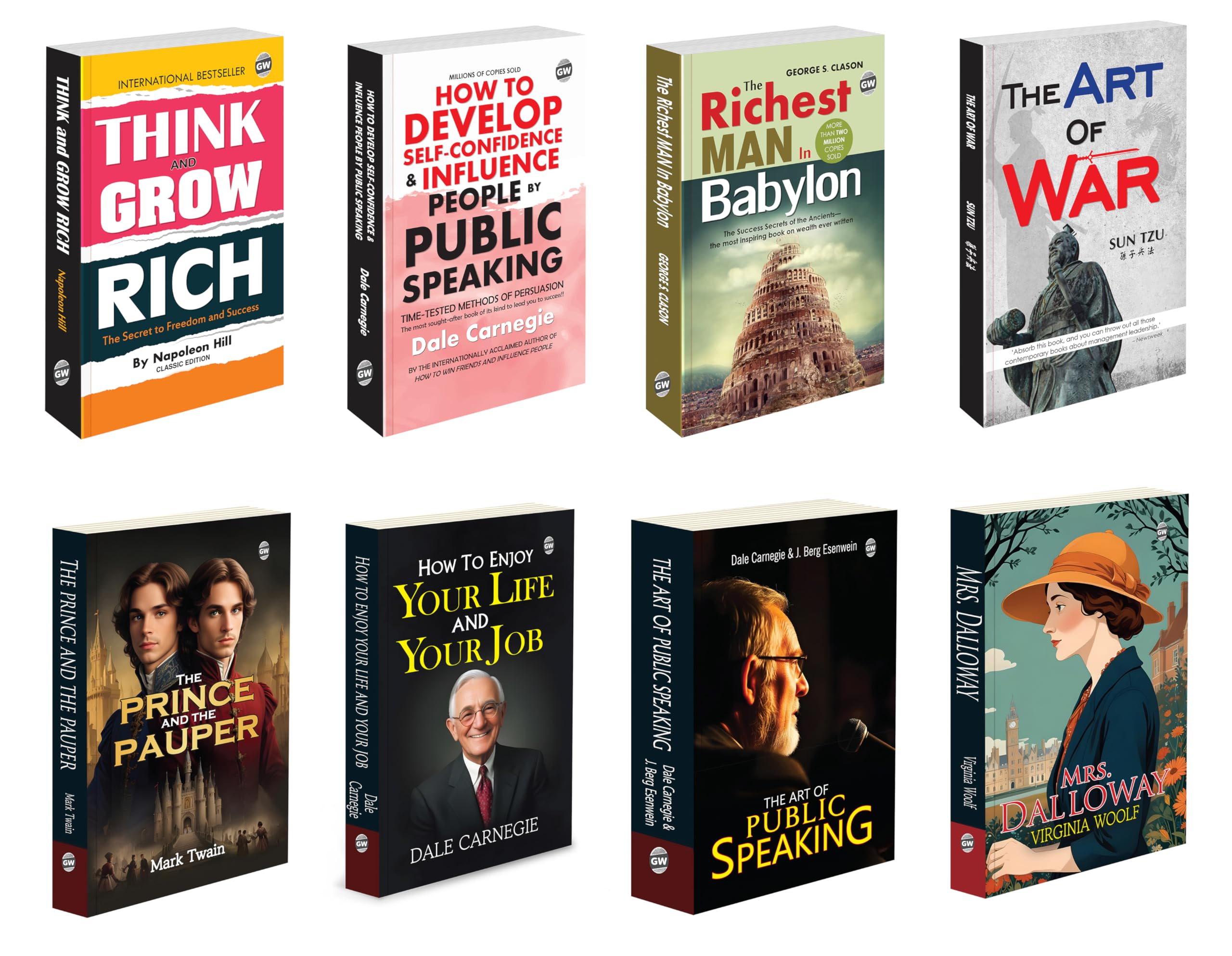 Think & Grow Rich, How to Develop SelfConfidence & Influence People, The Richest Man In Babylon and more : Motivational succes