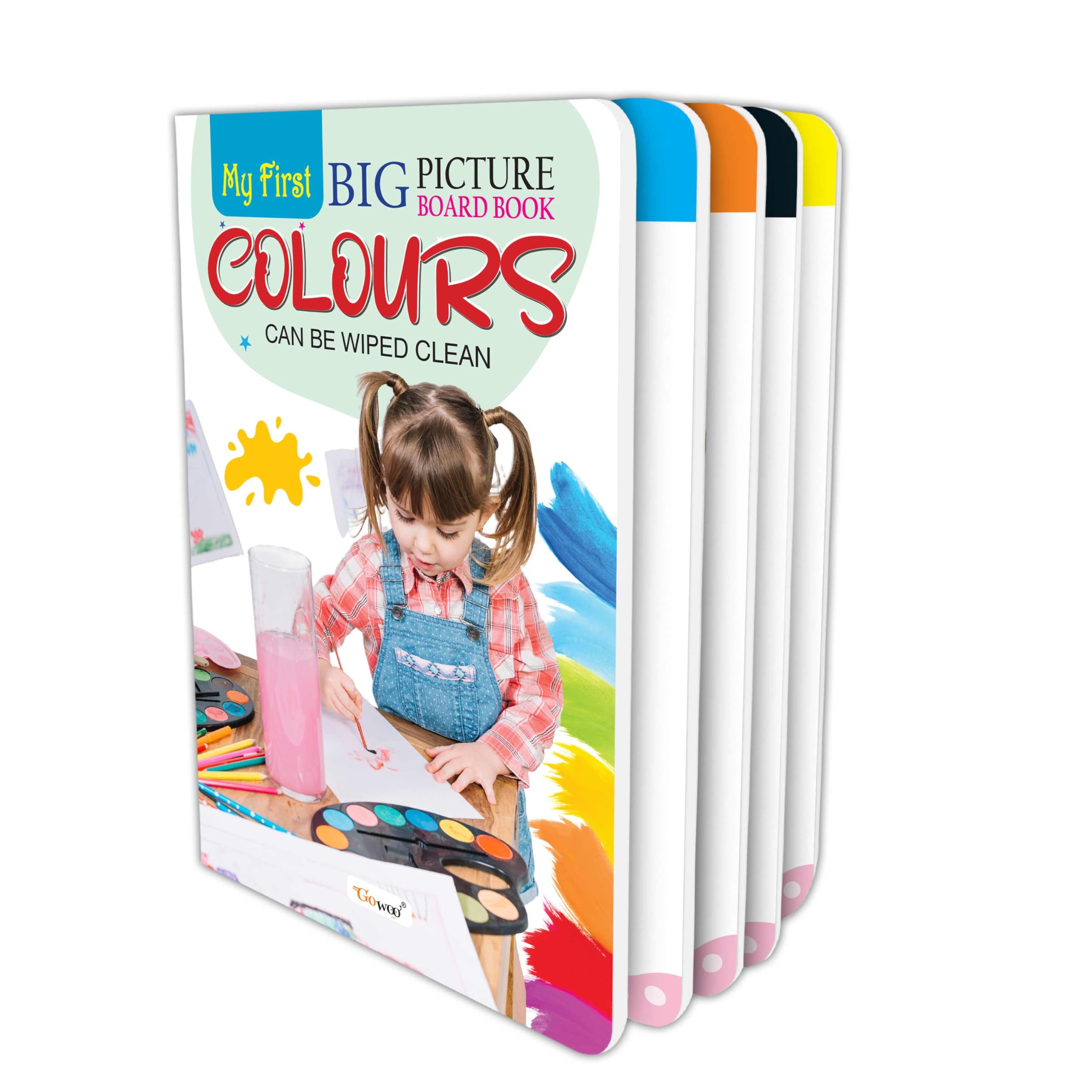 My First Big Picture Board Book Colours : Simple learning book about colours, Bright Educational Book for Kids, Early Learning 
