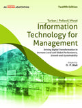 Information Technology for Management, 12ed, An Indian Adaptation | New