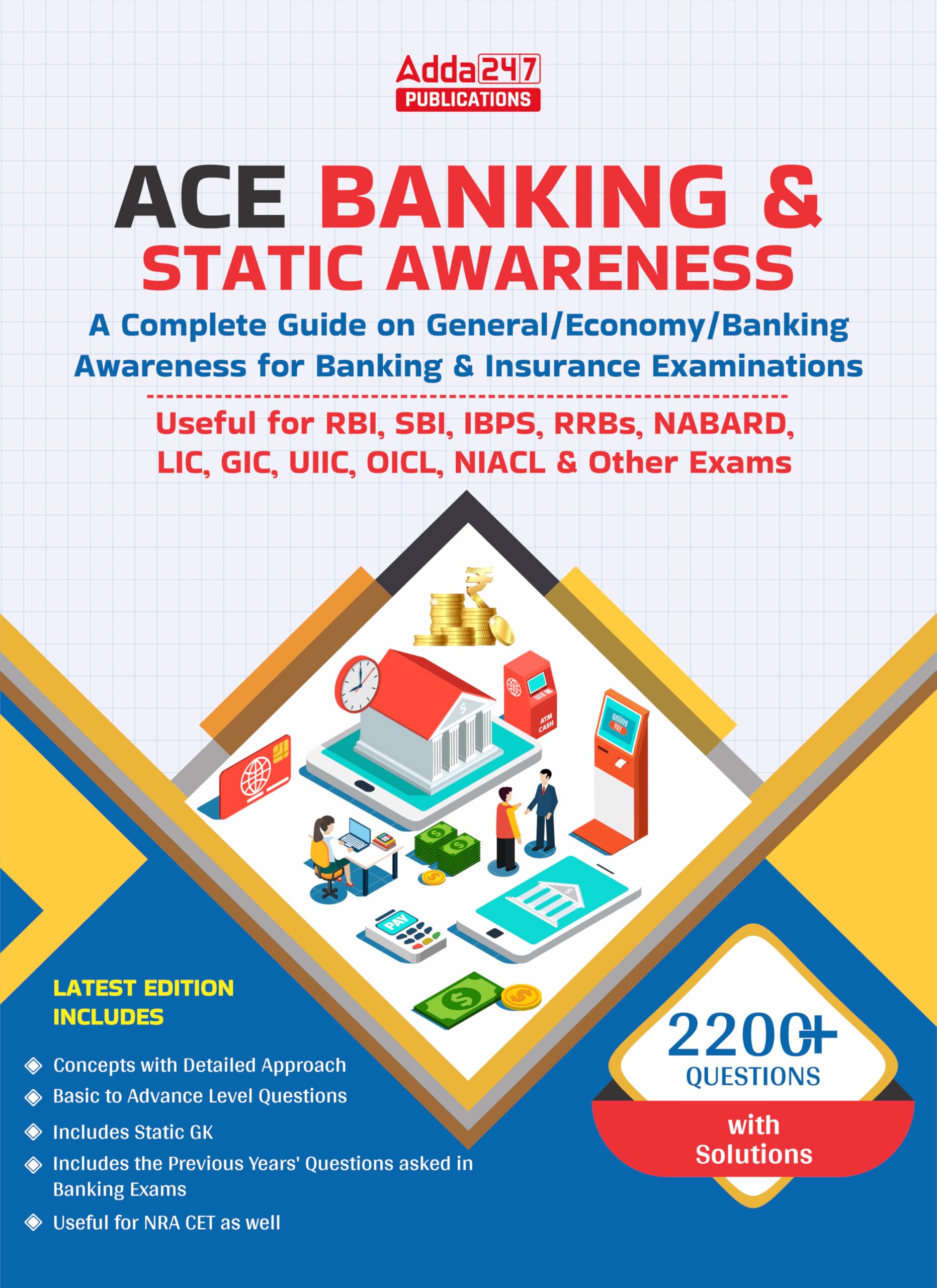 Ace Banking And Static Awareness Book (Latest English Printed Edition) By Adda247