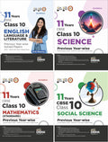 Disha Combo 11 Years Cbse Class 10 Science, Mathematics (Standard), English Language & Literature & Social Science Previous Year