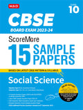 MTG CBSE ScoreMore 15 Sample Question Papers Class 10 SocialScience Book For 2024 Board Exam (Based on CBSE Latest Pattern)