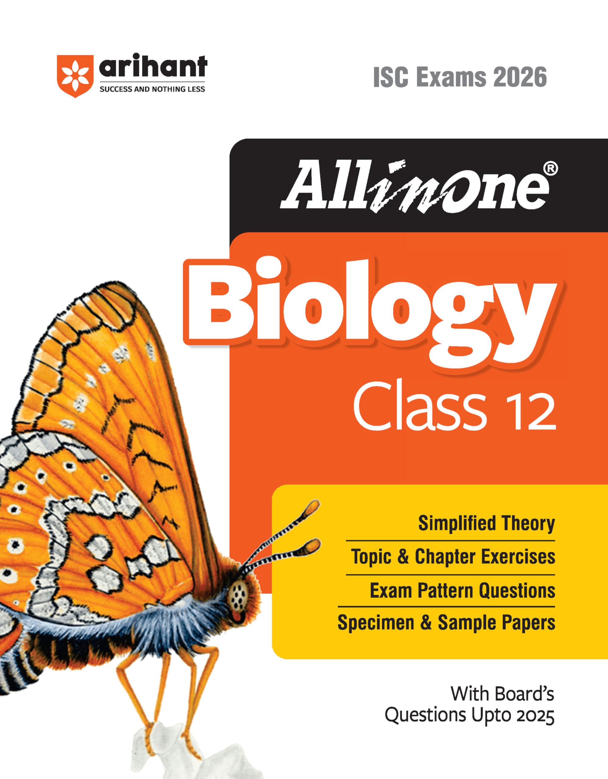 Arihant All In One Biology Class 12 For Isc Exams 2026 | With BoardS Questions Upto 2025, Simplified Theory, Topic & Chapter E