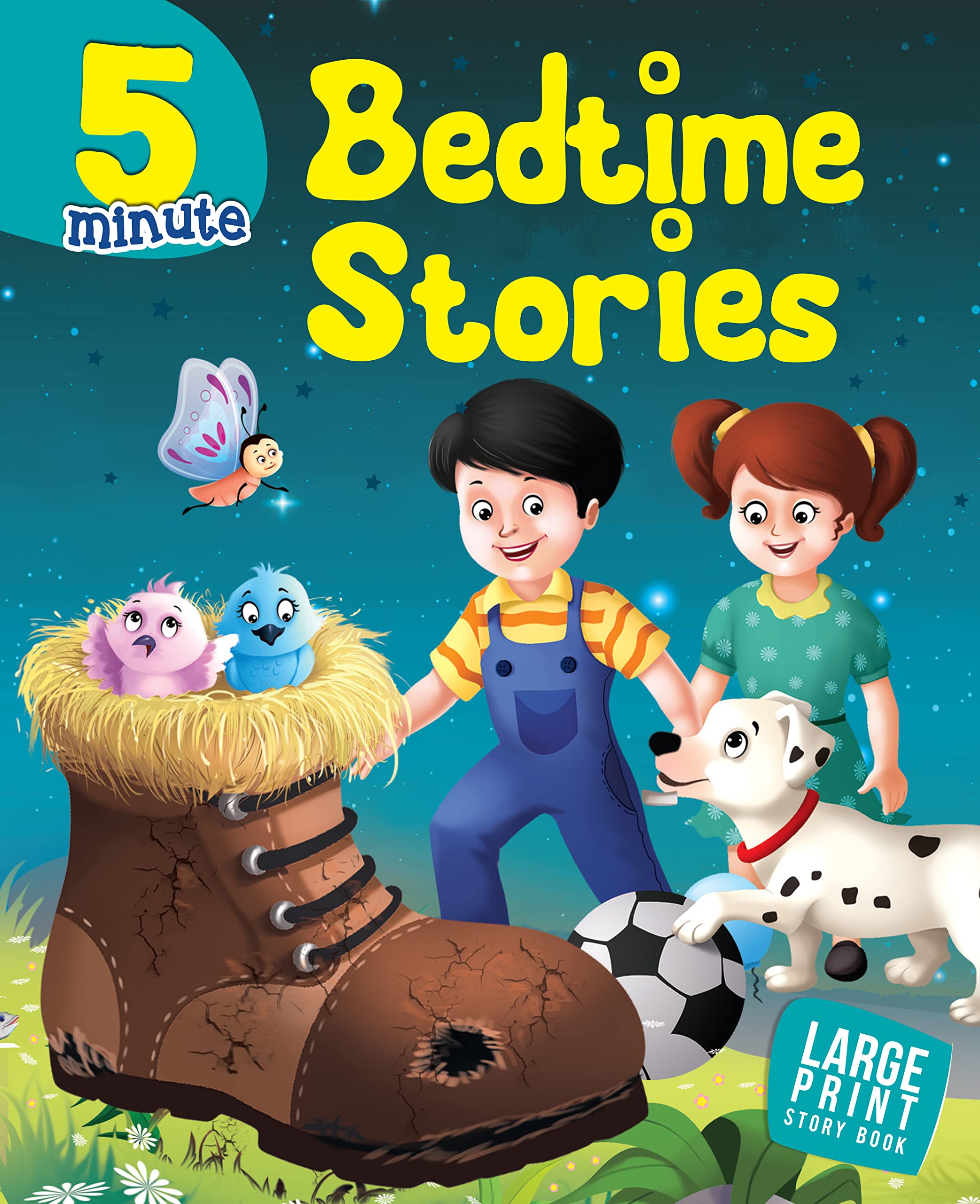Story Book: 5 Minute Bedtime Stories For Children ( Large Print)