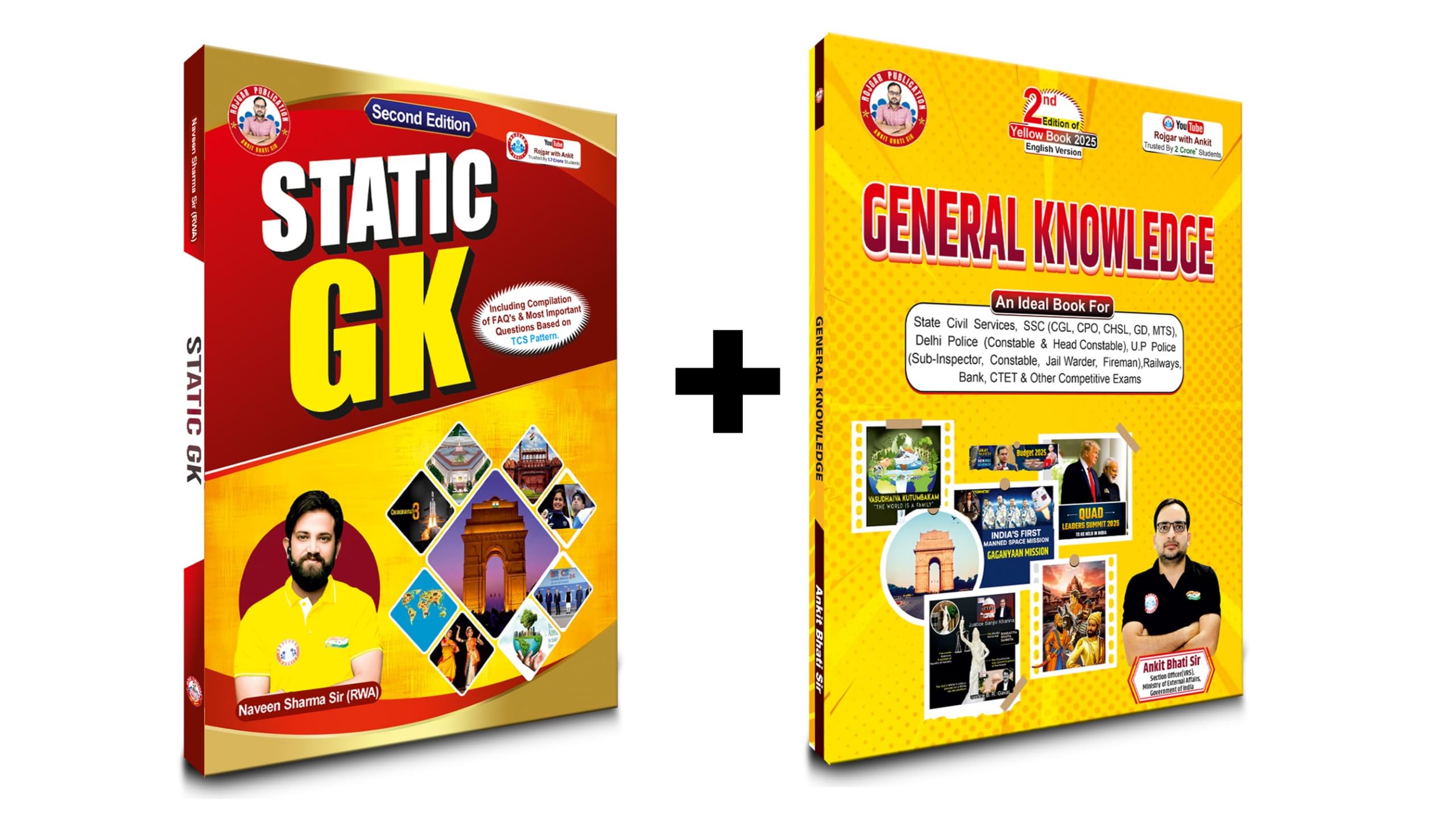 Static GK and General Knowledge Books 2025 COMBO Set for Civil Services, SSC, Police, Railway Exams, 2nd Edition, English Versio