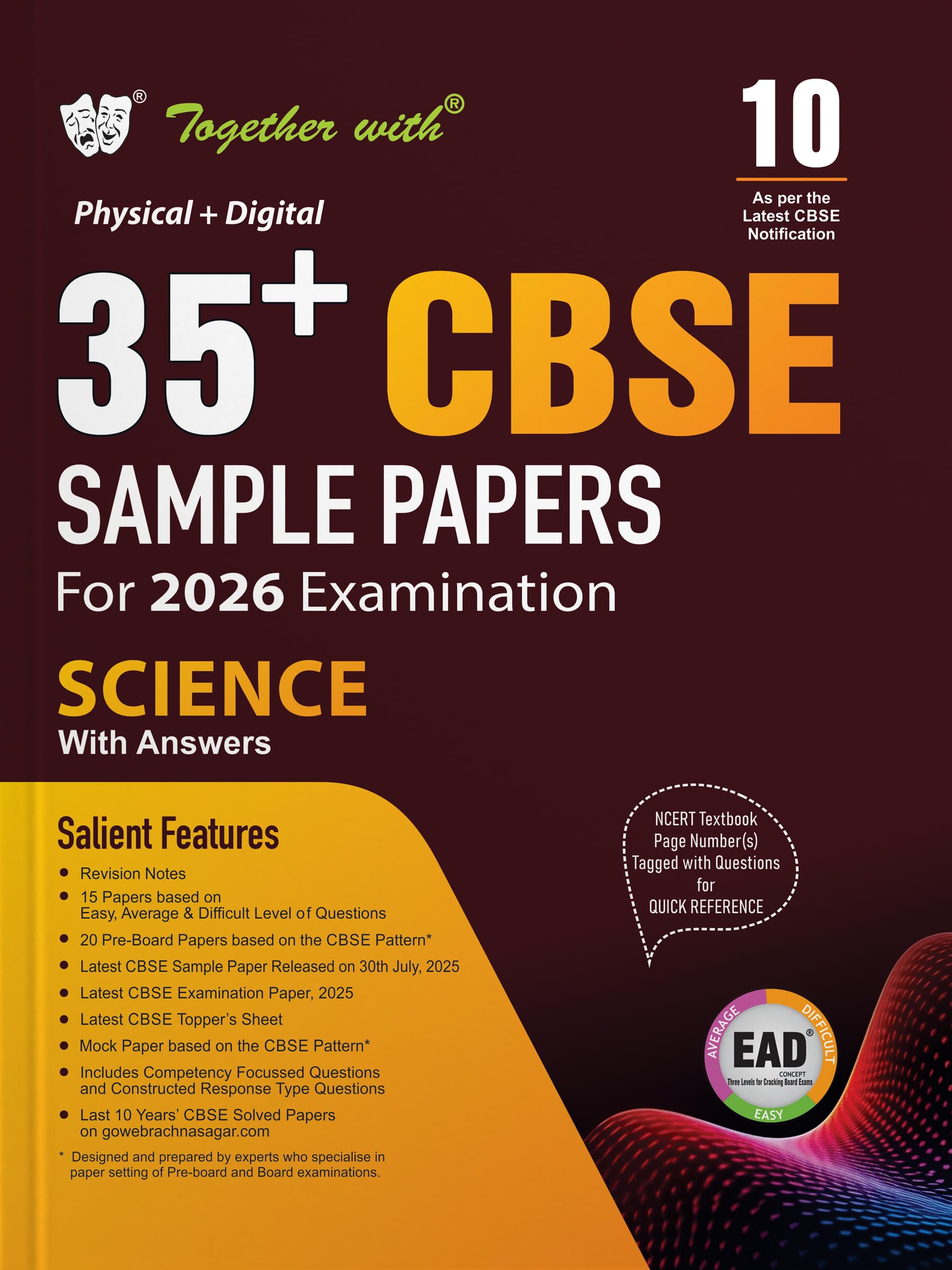 Together With 35+ Cbse Sample Papers Class 10 Science For 2026 Board Exam | Ead Series In Physical + Digital Edition Includes So