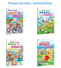 Phonics Stories Level1: Peppy the Naughty Puppy, Duke the Cute Chick and more : Early reading practice, Kids phonics learning,
