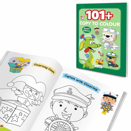101+ Copy to Colour  Green Edition : Colouring Fun for Preschool Kids, Creative Art Book for Nursery, Exciting Childrens Colou