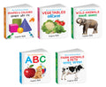 My Cute Board Book ABC, Wild Animals, Farm Animals & Pets, Vegetables and More Books (ENGHINDI) : Early Learning for Toddlers ,