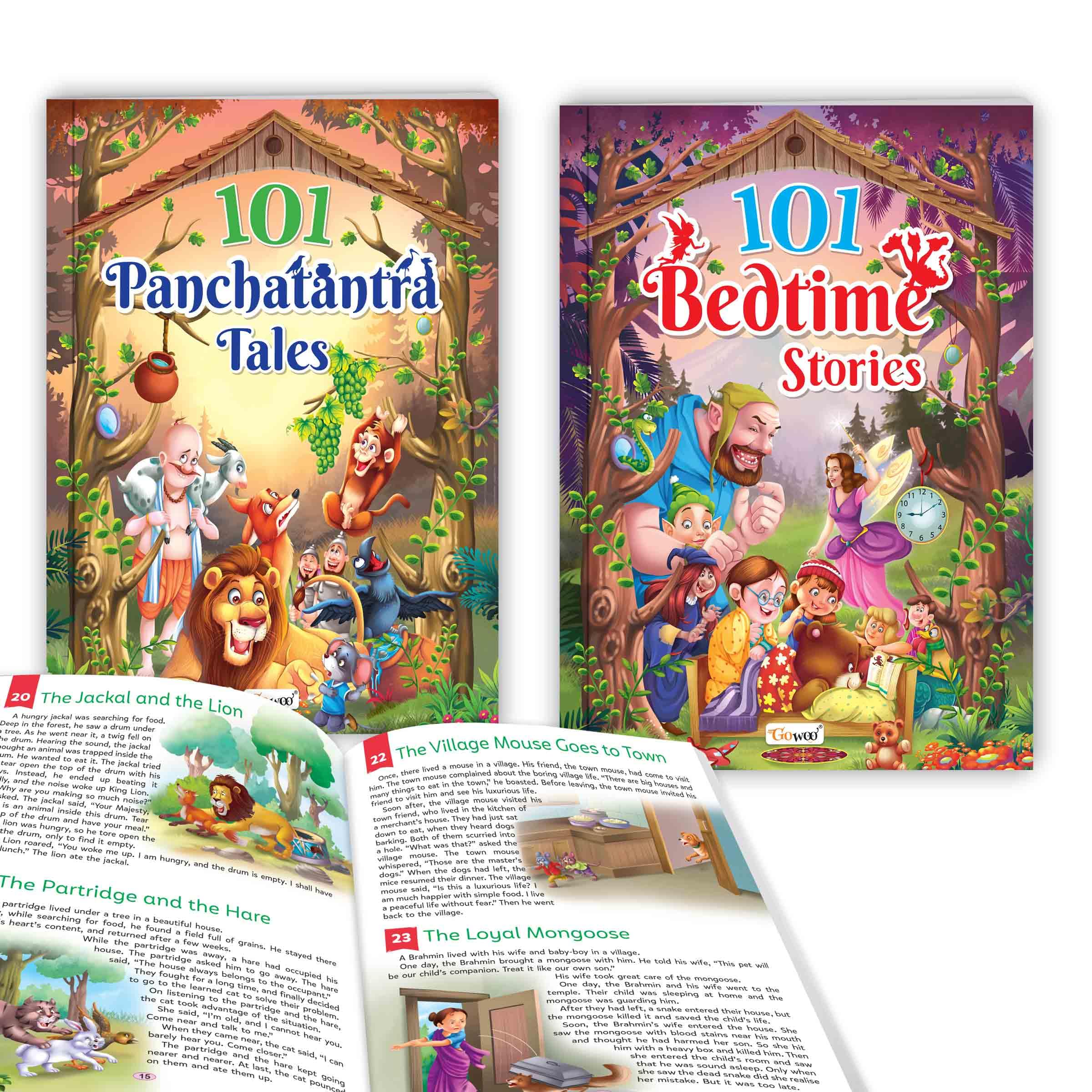 101 Bedtime Stories and 101 Panchatantra Tales (Ages 312) (Paperback) : childrens learning story book, early reader storybook c