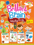 Brilliant Brain Activity Book For Kids Ages 34 | Fun Educational Workbook With Puzzles, Tracing, Alphabet, Numbers, Shapes & Mor