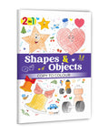 2 in 1 Shapes & Objects Copy to Colour : Kids imagination booster, 2 in 1 activity colouring, Fun objects to colour, Creative s
