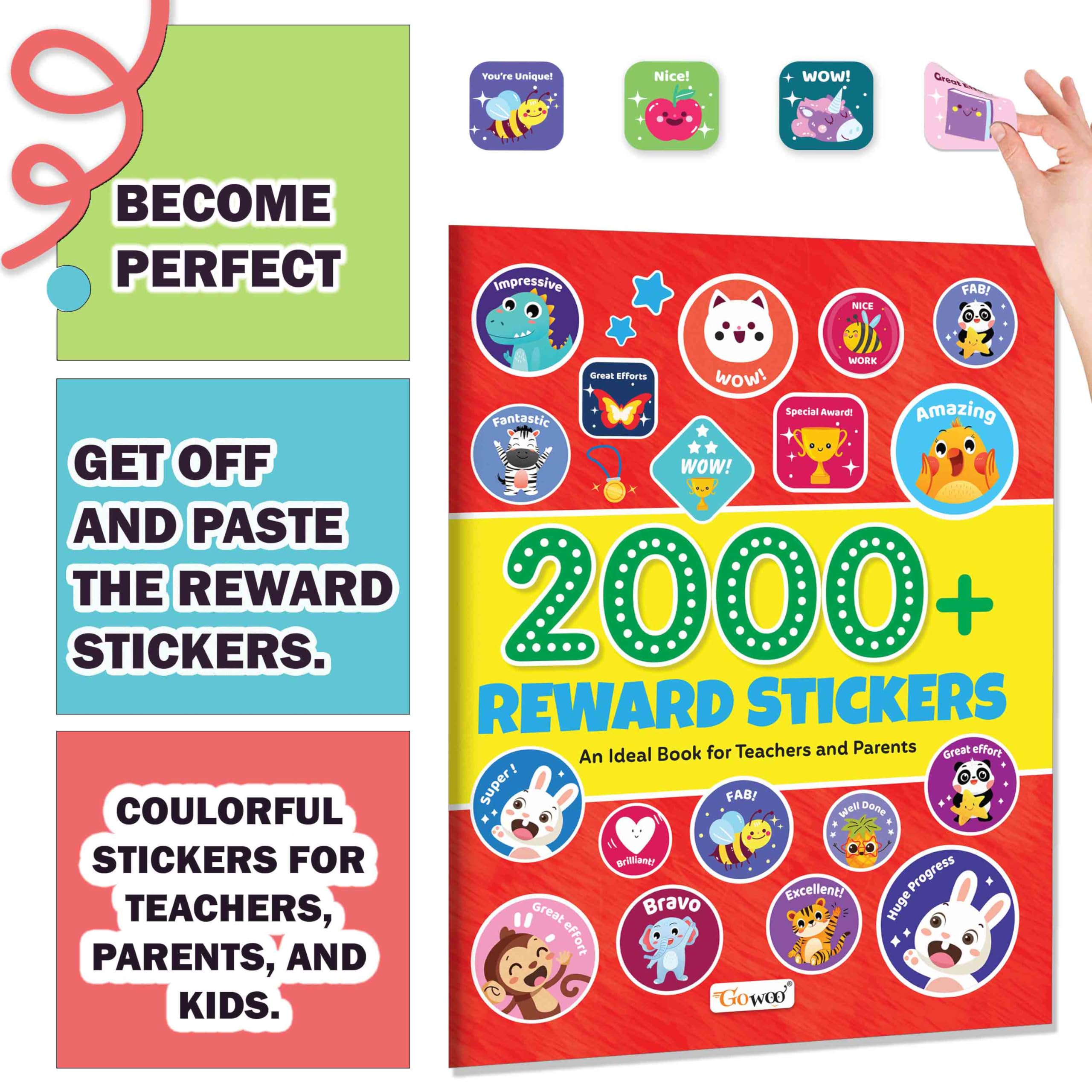 2000+ Reward Stickers : My Book Of All In One Stickers For Kindergarten, Lkg, Ukg, Nursery Reward Stickers for Teachers and Pare