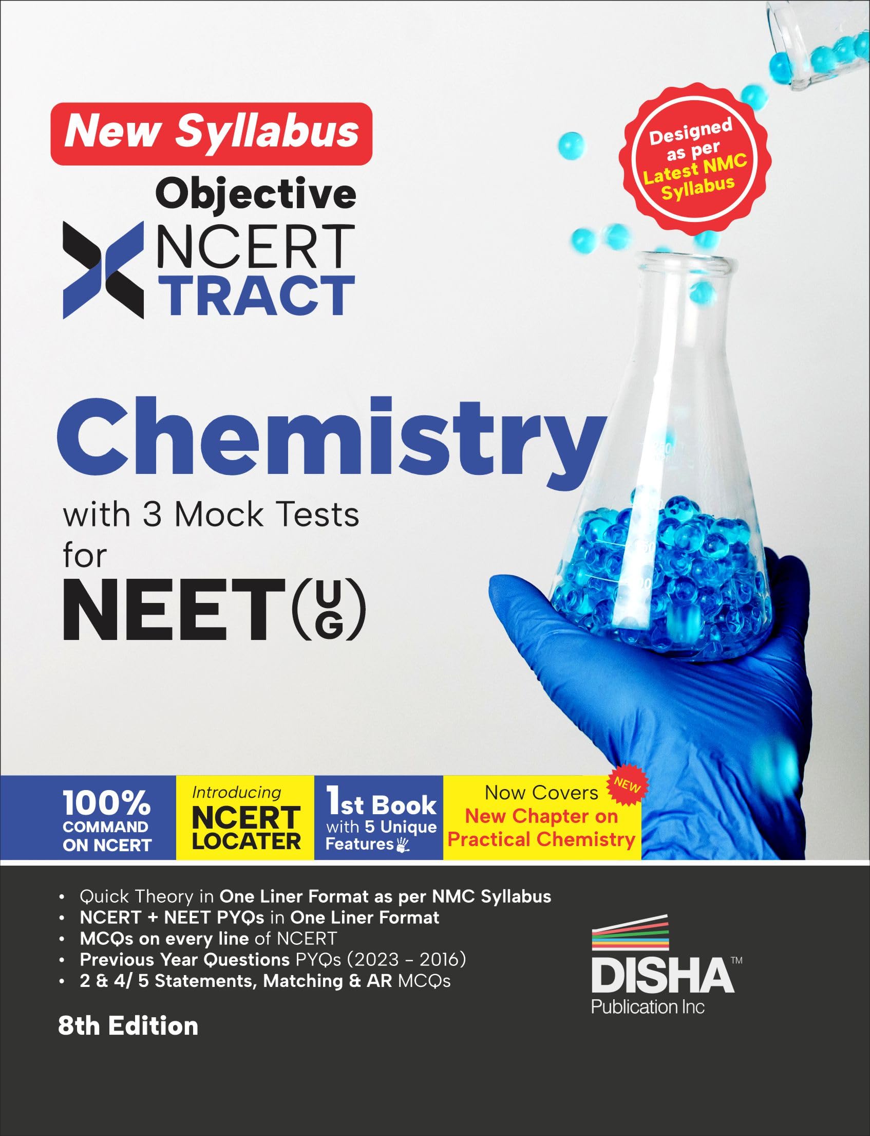 DishaS New Syllabus Objective Ncert Xtract Chemistry With 3 Mock Tests For Neet (Ug) 8Th Edition | One Liner Theory, Mcqs On E