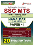 SSC MTS & Havaldar Recruitment Exam 2024 : Multi Tasking Staff (English Edition)  20 Solved Practice Mock Tests (1800+ MCQs) | 