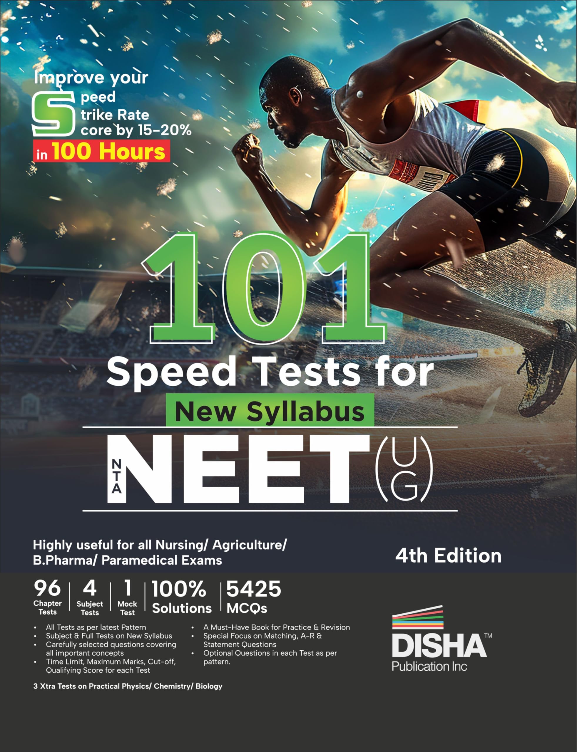 Disha 101 Speed Tests For New Syllabus Nta Neet (Ug) 4Th Edition | Improve Your Score By 1520% | Physics, Chemistry, Biology, P