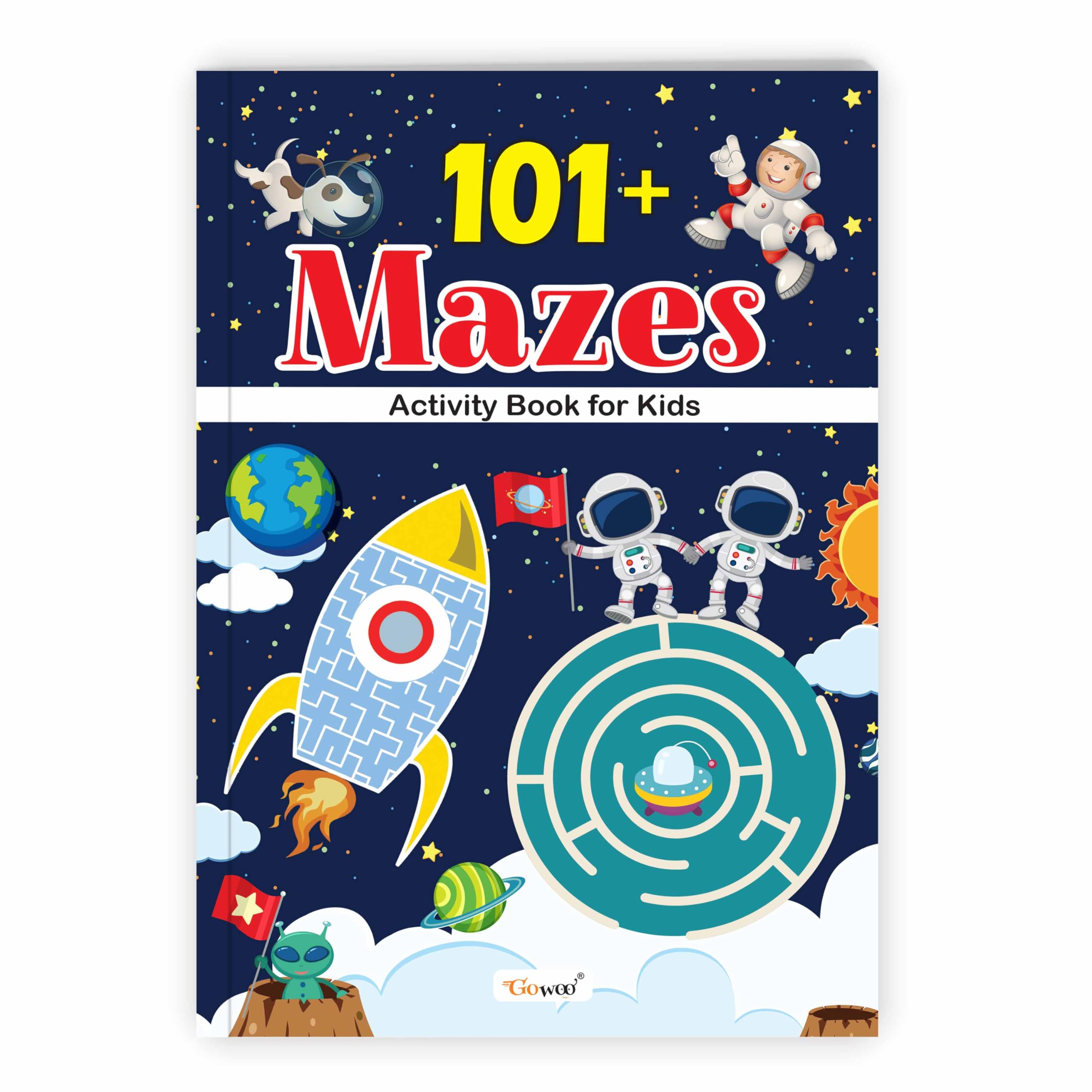 101+ Mazes Activity Book for Kids : Educational Book with Activities, BrainBoosting Activity Book, Learning Workbook, Book for 