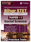 Bihar STET Paper 1 : Social Science 2024 (English Edition)  Secondary Class 9 & 10  Bihar School Examination Board (BSEB)  10