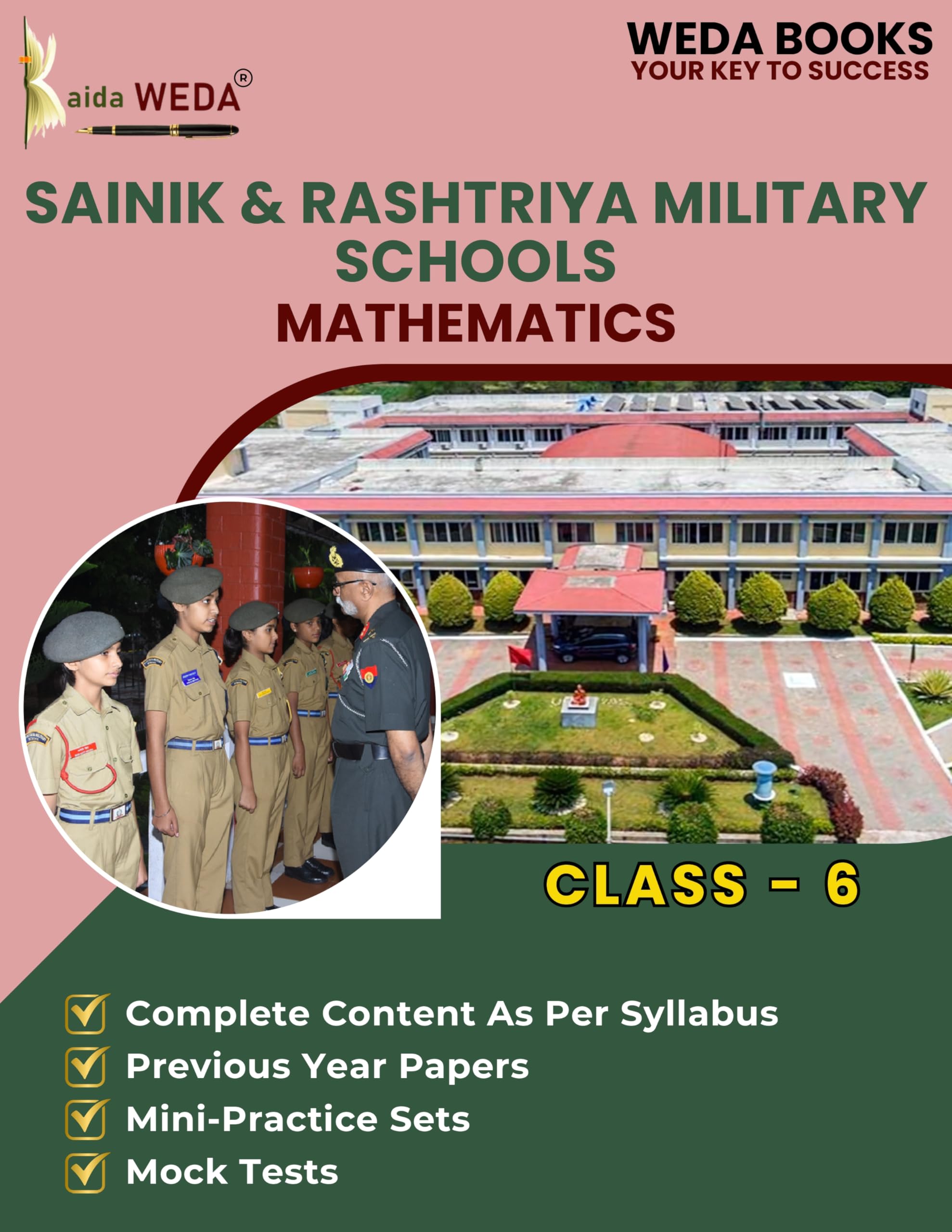 WEDAs Mathematics Comprehensive Guide for Class 6th Sainik and Rashtriya Military Schools for | SS 6 | RMS 6 | SS6 | RMS6 | Sa