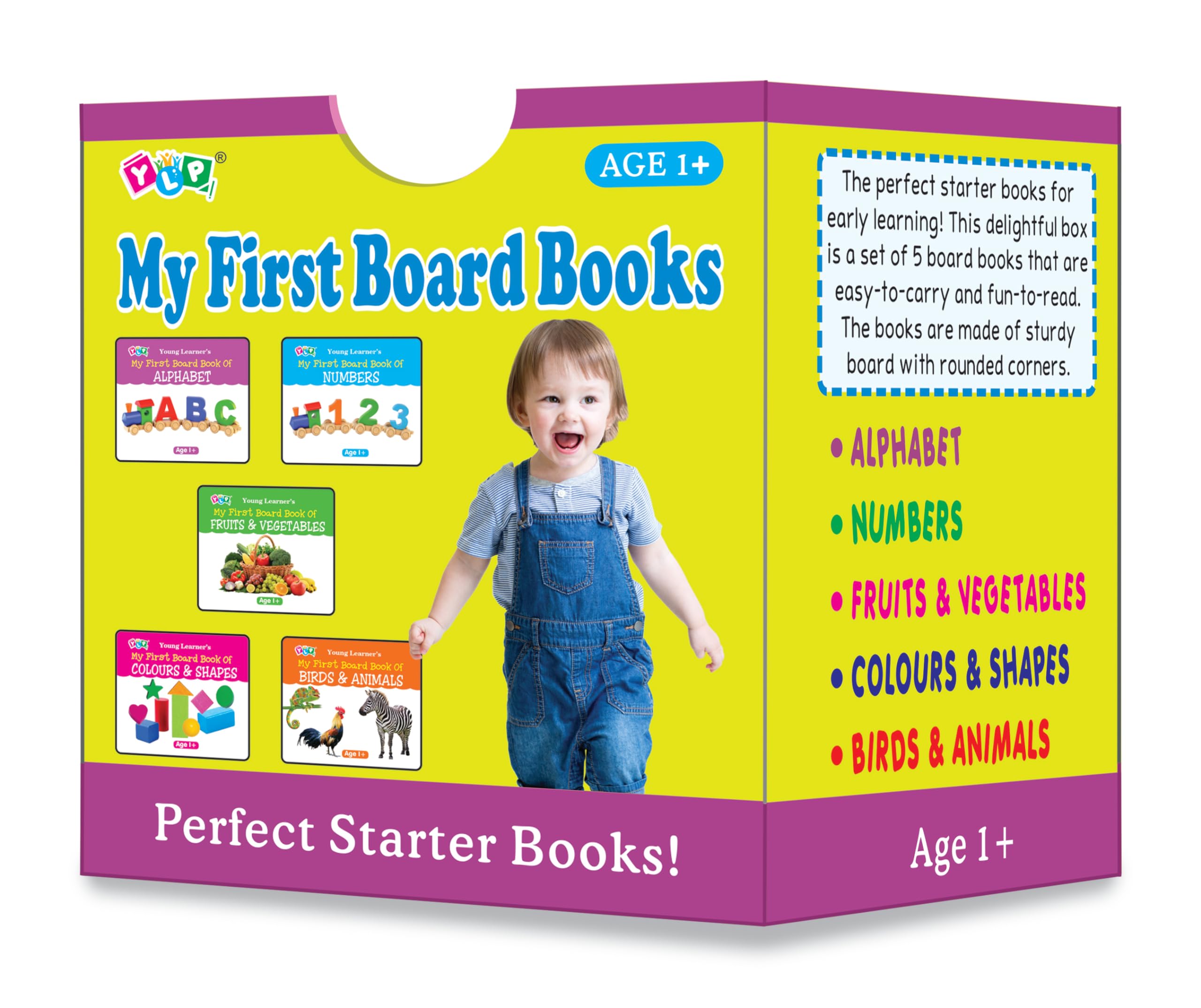 My First Board Books (Gift Pack of 5 Books): Learning Gift Pack for Kids | Early Learning Books for Babies, Toddlers & Preschool