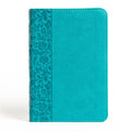 NASB Compact Reference Bible, Teal LeatherTouch, Red Letter, Presentation Page, CrossReferences, FullColor Maps, EasytoRead 