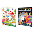 Set Of 2 Books | Children Story Books : 33 Moral Stories And RibTickling Tales Of AkbarBirbal
