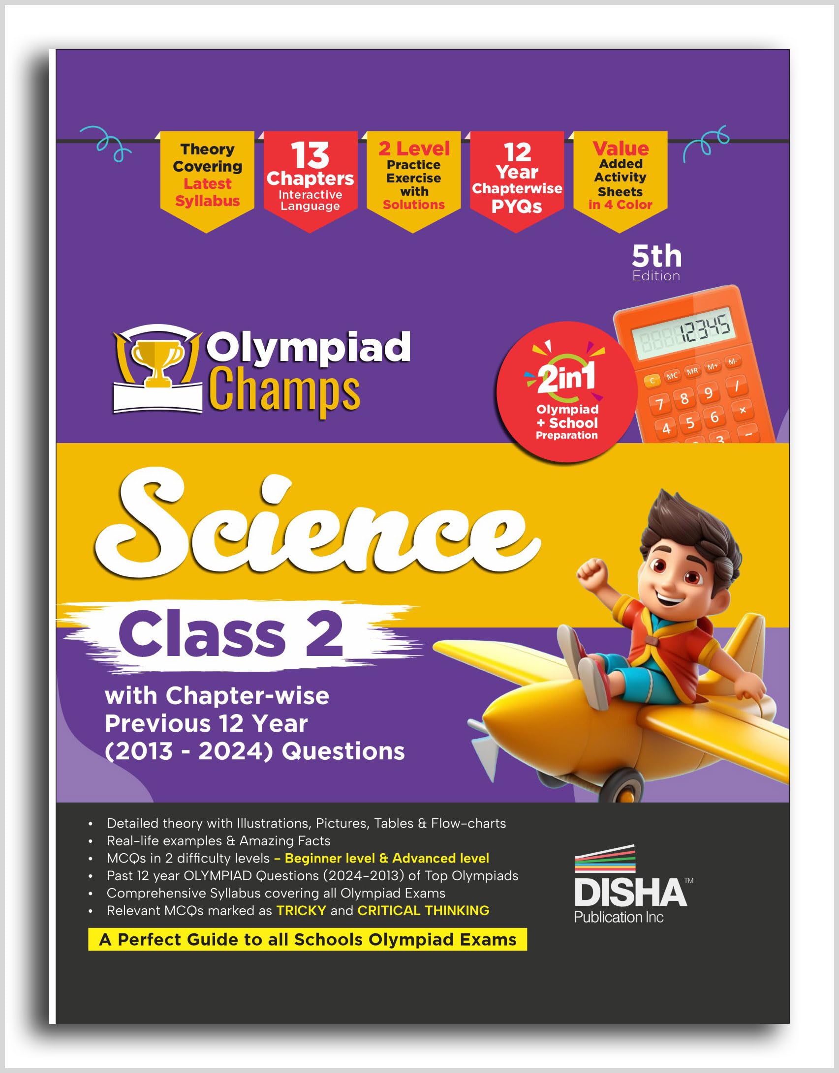 Olympiad Champs Science Class 2 with Chapterwise Previous 12 Year (2013  2024) Questions 5th Edition | Complete Prep Guide wit