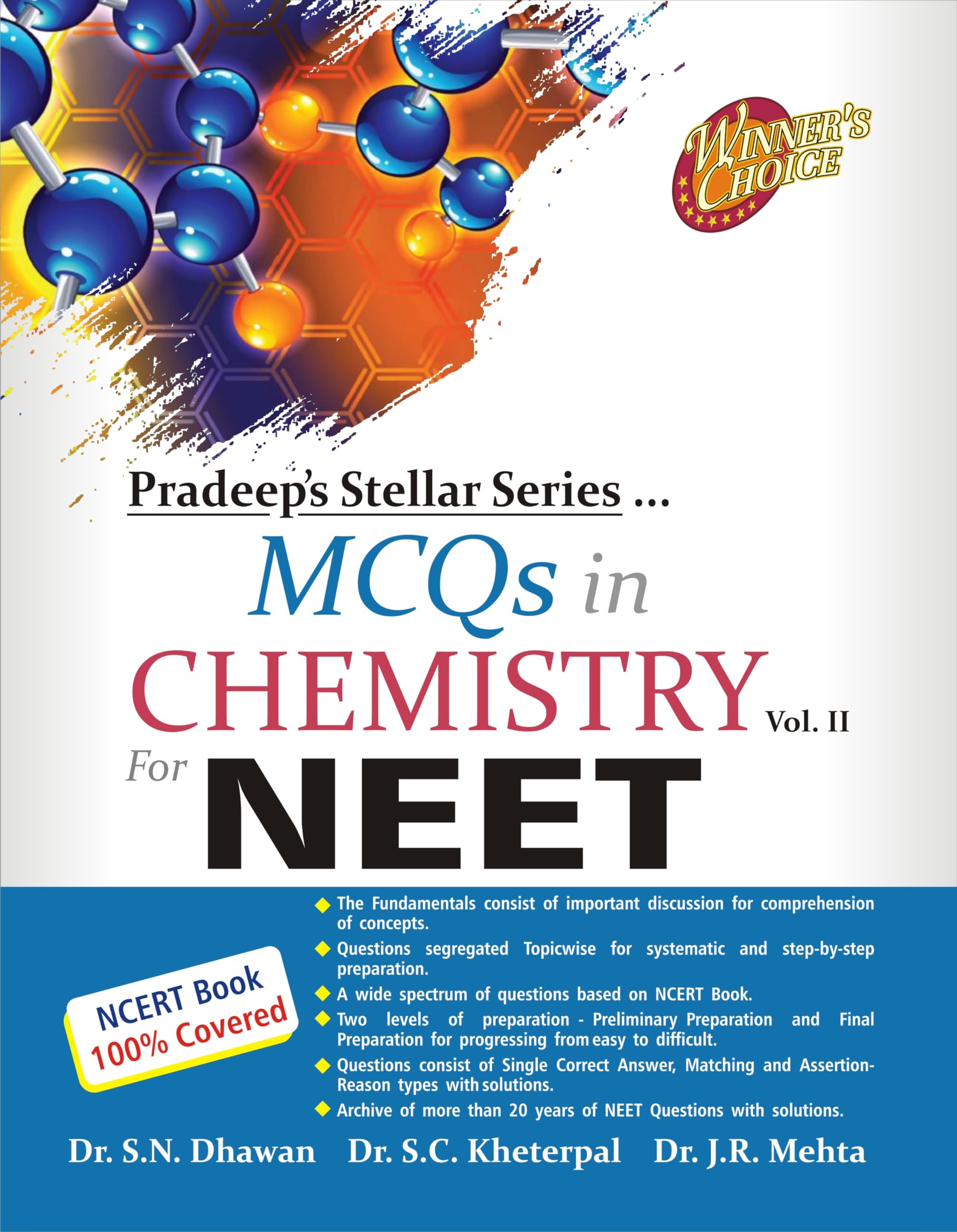 Pradeeps Stellar Series MCQs in Chemistry for NEET: Vol. 2, 2024