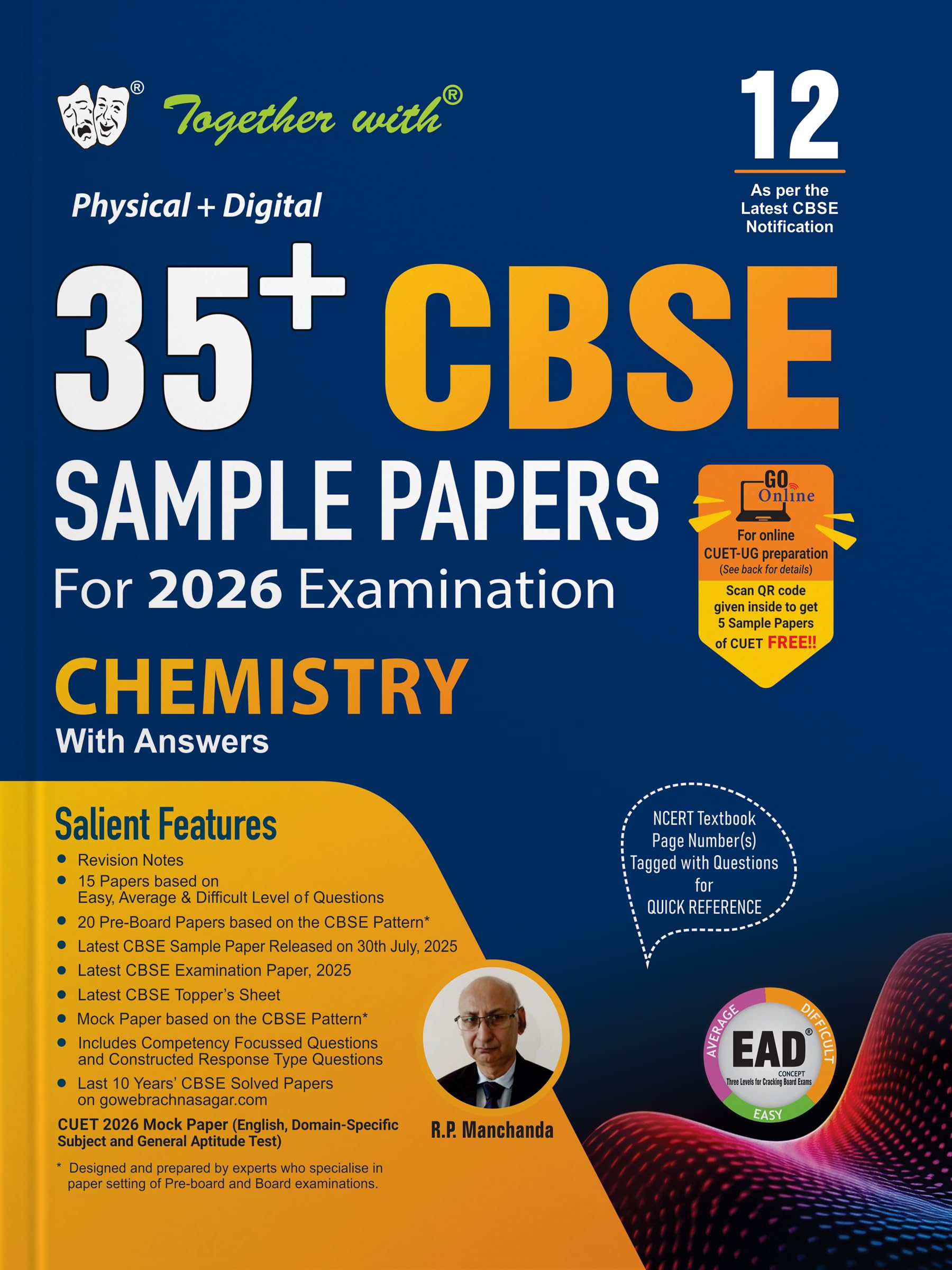 Together With 35+ Cbse Sample Papers Class 12 Chemistry For 2026 Board Exam | Ead Series In Physical + Digital Edition Includes 