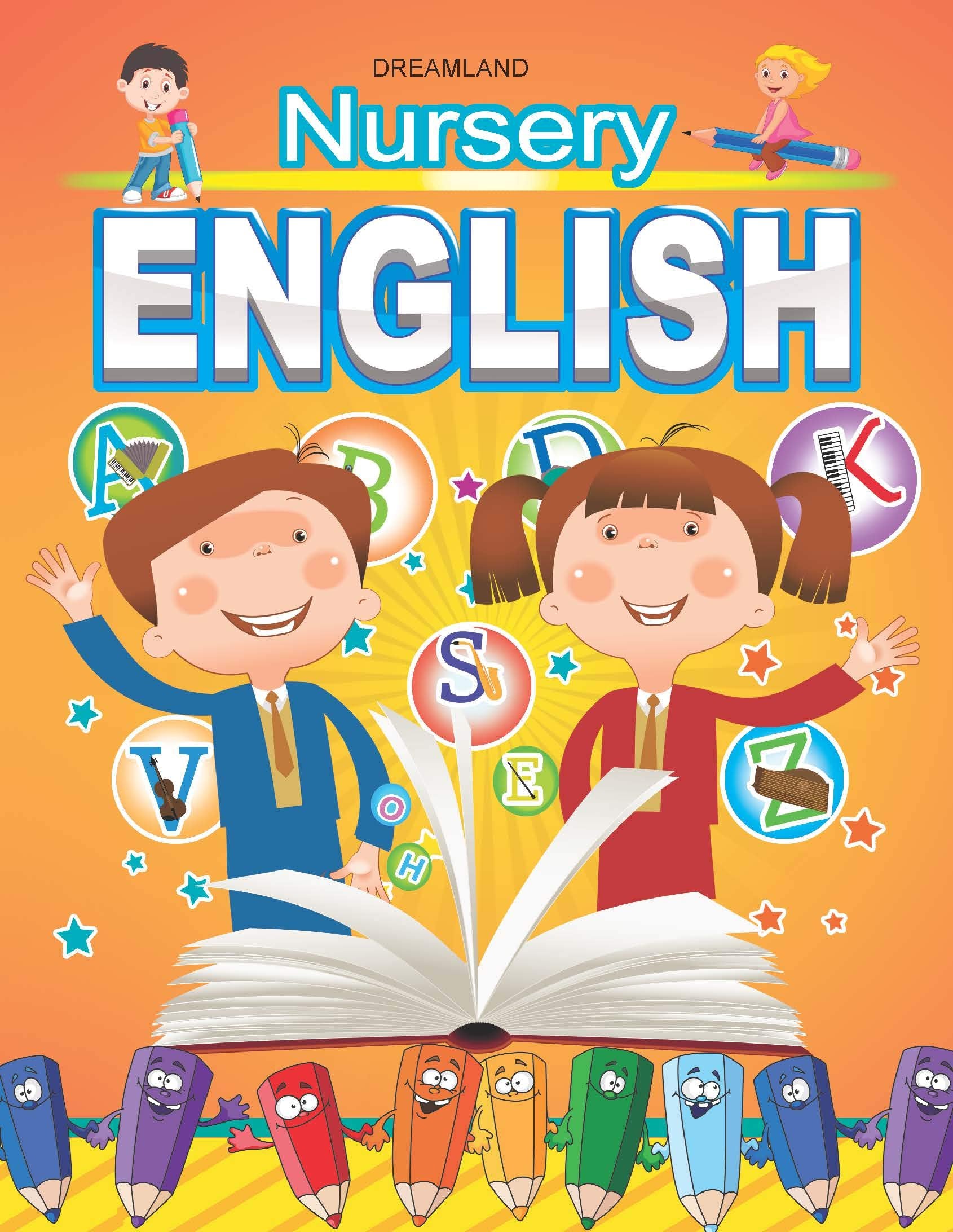 Nursery English Book for Kids Ages 25  Early Learning Educational Book with Fun Reading & Writing Activities, Vocabulary Build