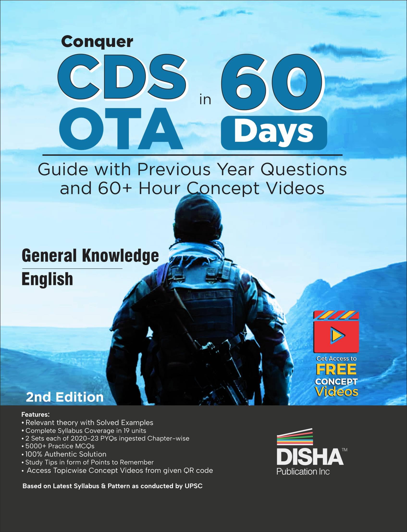 Conquer Cds Ota In 60 Days  Guide With Previous Year Questions And 100+ Hour Concept Videos 2Nd Edition | General Knowledge & E