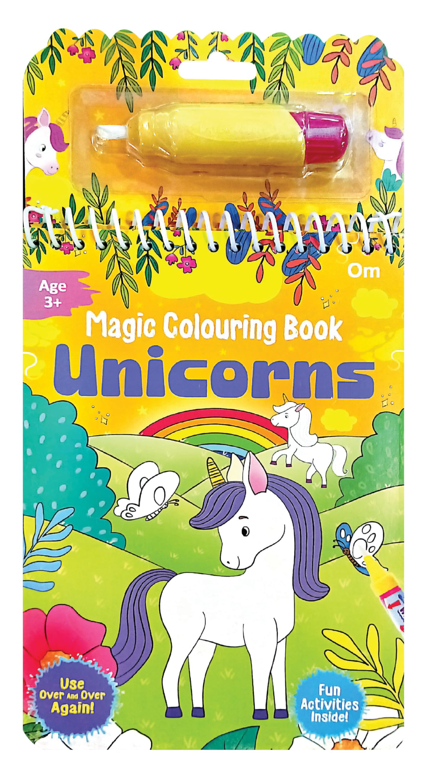 Magic Colouring Book Unicorns  Easy to Hold Water Pen | Colouring Fun Activities | Wonderful Gift | Water Colouring Book | Age 