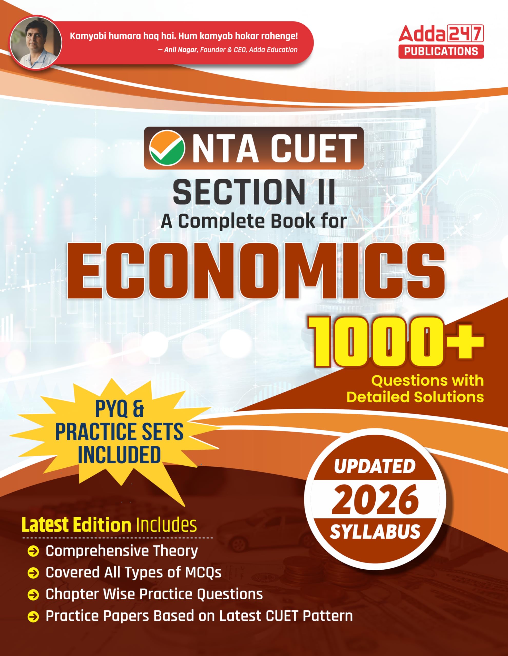 Nta Cuet Section Ii  Economics (Ug) 2023 (English Printed Edition) By Adda247