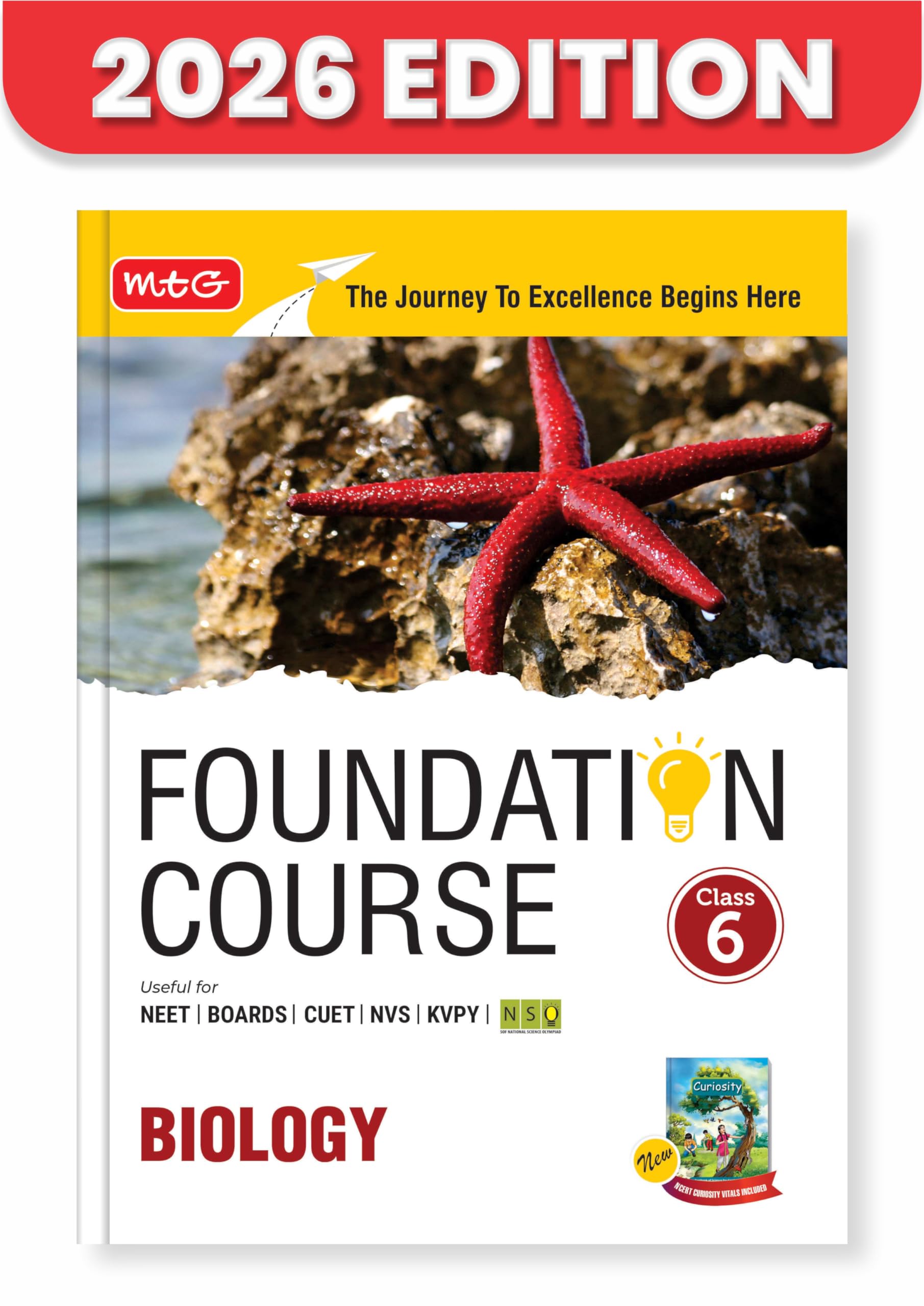 MTG Foundation Course Class 6 Biology For NEET, IITJEE, CUET & Boards Exams (Edition 20262027)