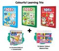 01+ Copy to Colour  Red, Blue & Green Edition with 12 Colour Pencils + 1 Sharpener + 12 Water Colour Sketch Pens : Colouring A