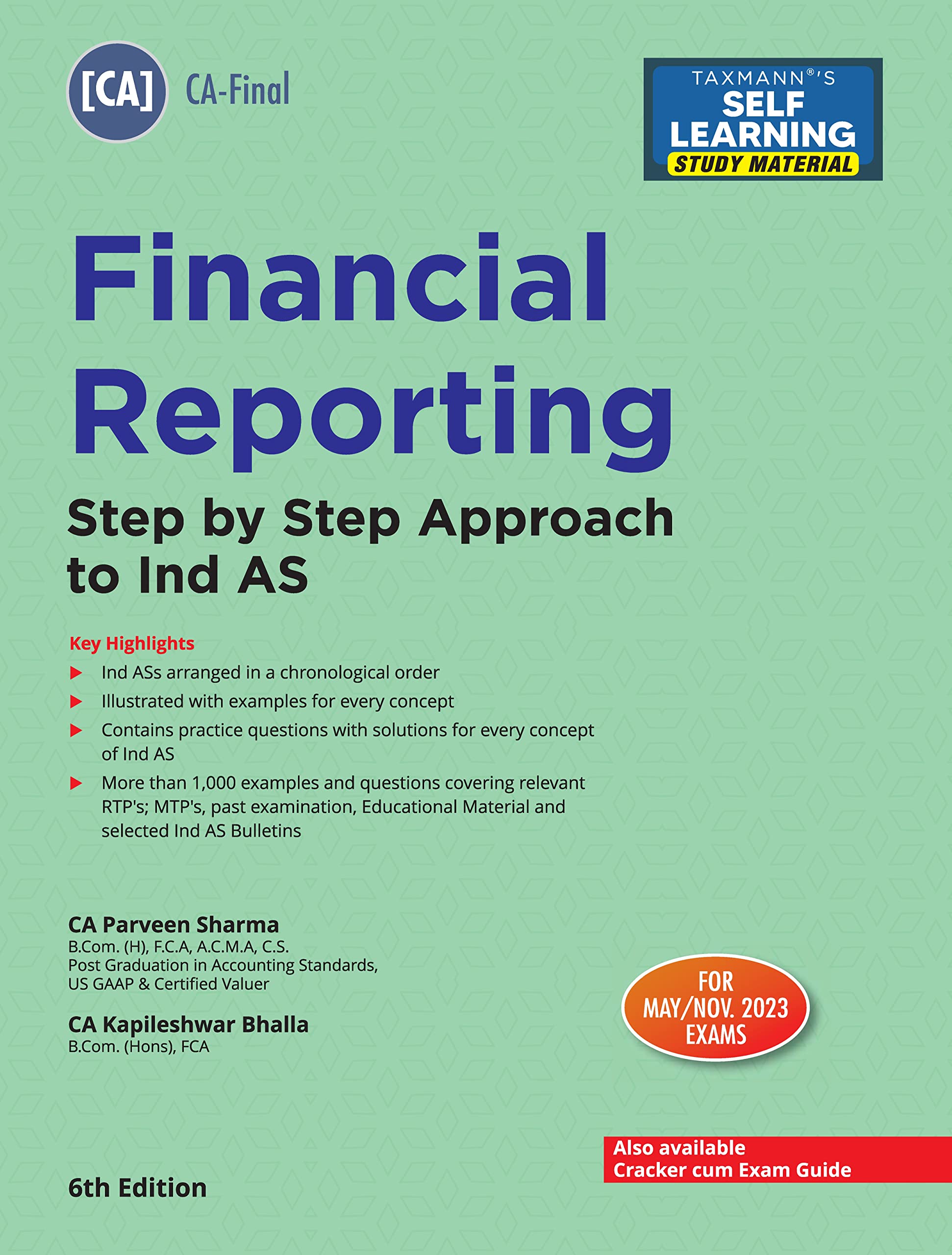 Taxmanns Financial Reporting | StepbyStep Approach to Ind AS (Paper 1 | FR)  Classroom style study material with notes, 3s