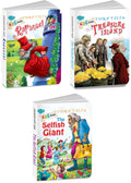 Sawan Set Of 3 Books, Kids Board Fairy Tales (Rapunzel, The Treasure Island, The Selfish Giant)