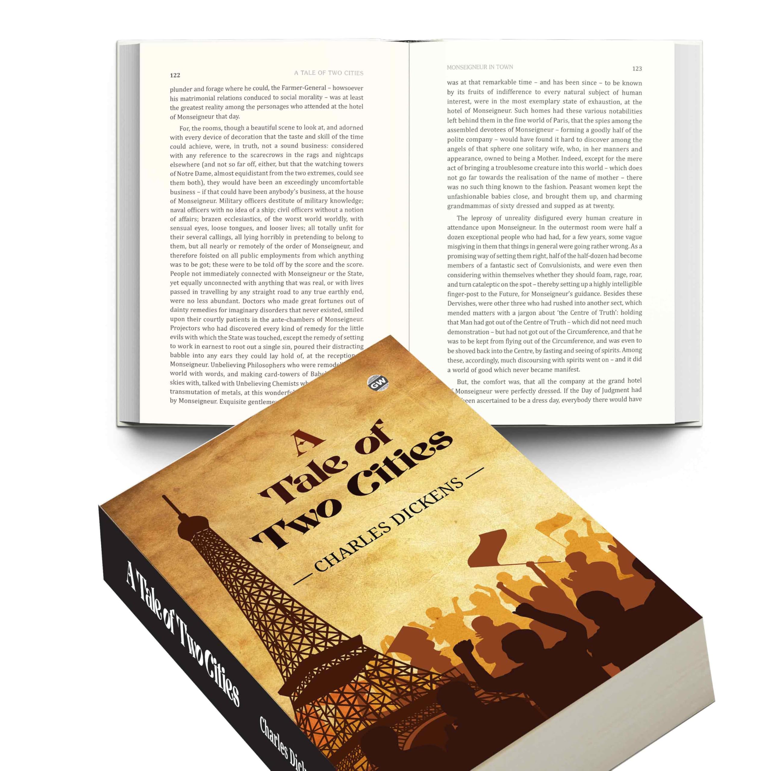 A Tale Of Two Cities by Charles Dickens (Paperback) : Classic World Novel, MustRead Historical Drama, Timeless English Masterpi