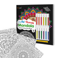 Art Therapy Mandala Adult Colouring Book 1 : A Relaxing Coloring Book with 12 HighQuality Sketch Pens, TearOut Pages, Mandala