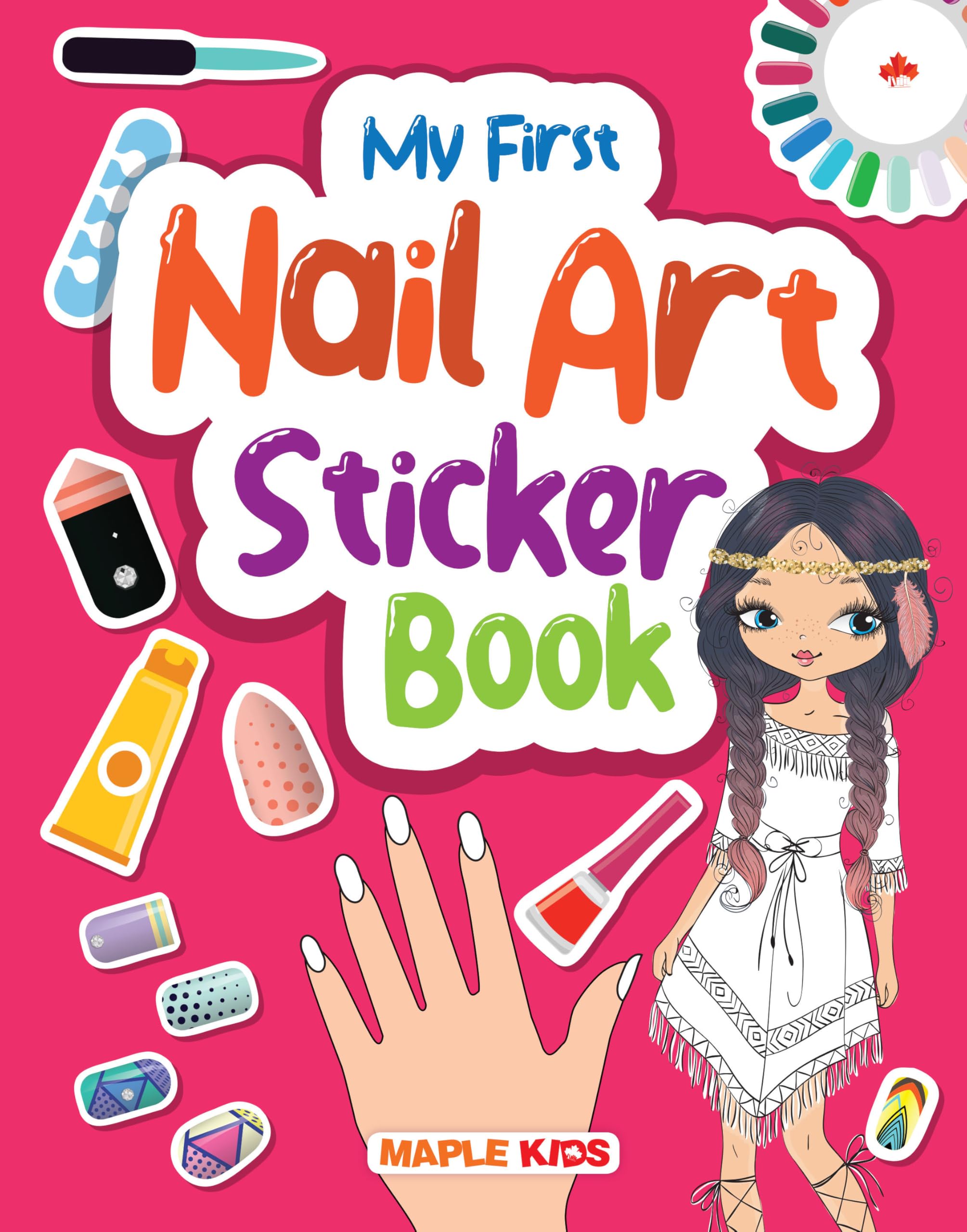 Nail Art Sticker Book For Kids  Activity Book For Kids  Stickers For Children  Age 3+ Years