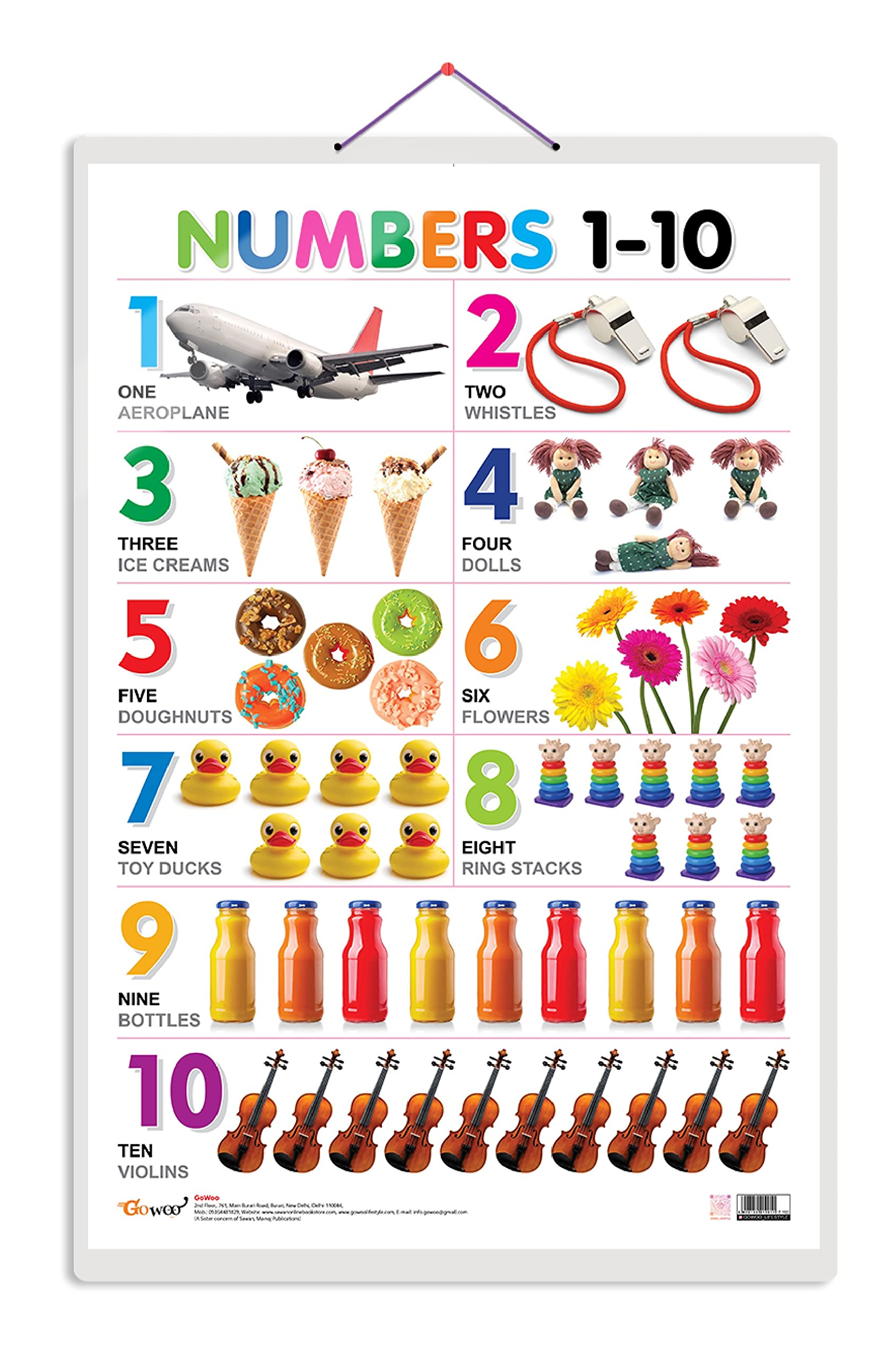 Numbers 110 [Wall Chart] Sawan