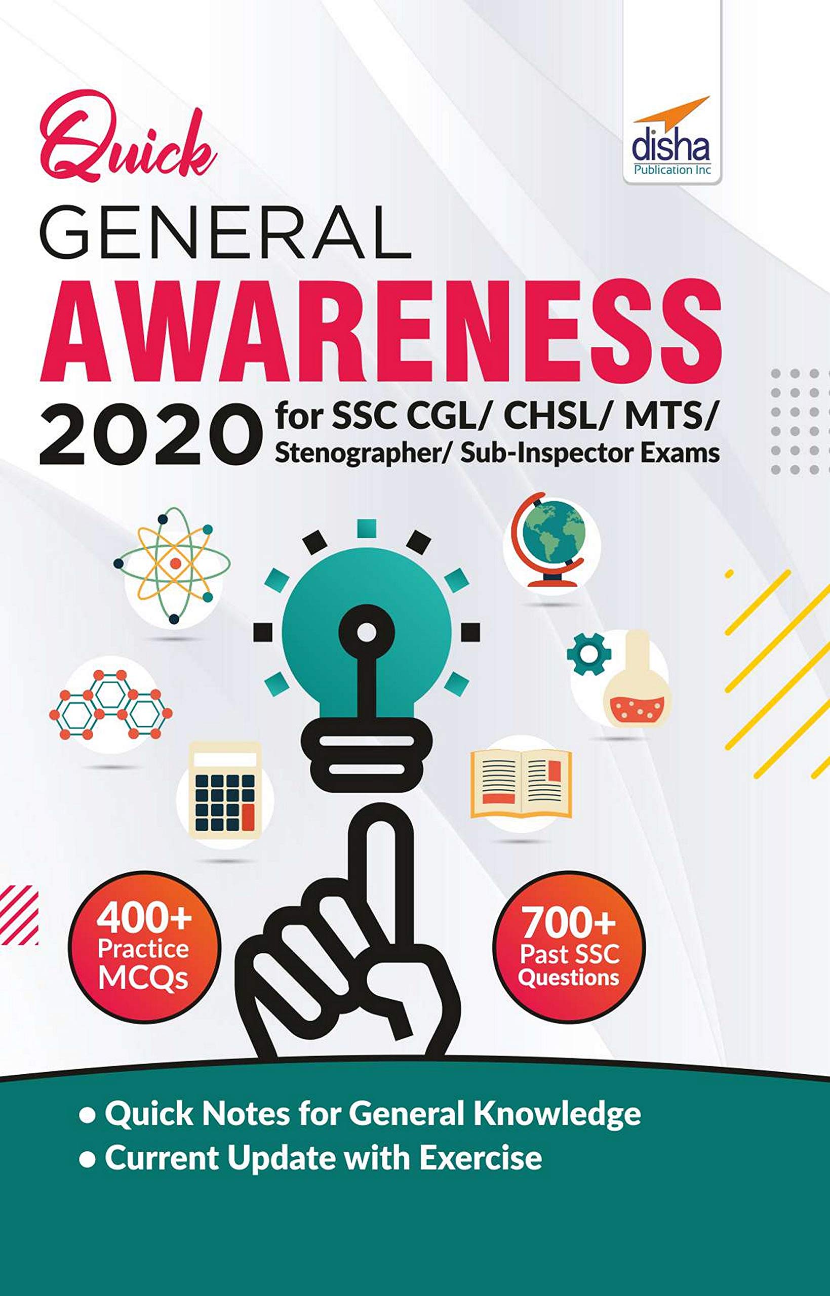 Quick General Awareness 2020 For Ssc Cgl/ Chsl/ Mts/ Stenographer/ SubInspector Exams