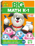 School Zone Big Math K1 Workbook: 320 Pages, Kindergarten, 1st Grade, Numbers, Addition, Subtraction, Shapes, Patterns, Graphs,