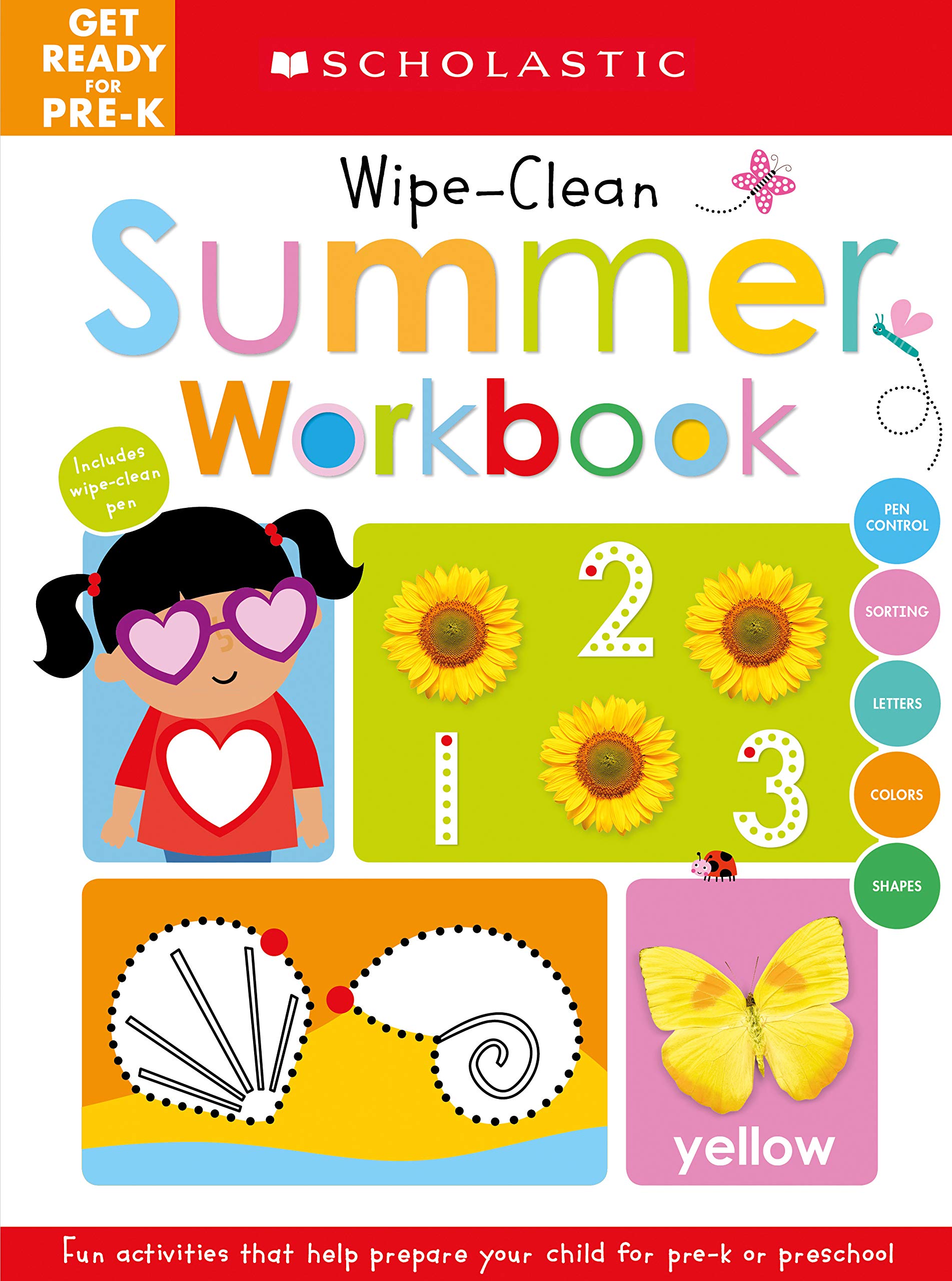 Get Ready for PreK Summer Workbook: Scholastic Early Learners (WipeClean Workbook)
