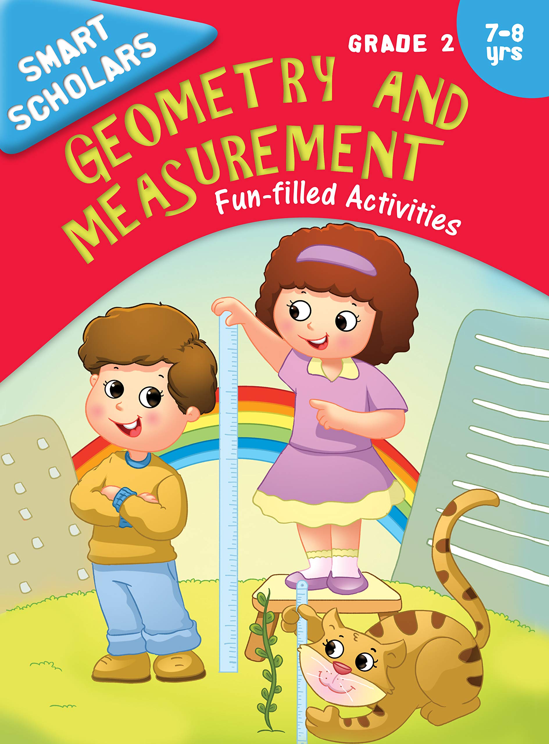 Geometry: Grade 2 FunFilled Activity Book for Kids | Smart Scholars | Basic Geometric Concepts | Shape 3D Recognition | Tangibl