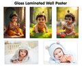 KRISHNA BABY POSTER  4, 5, 6 and BABY POSTER  1 and 2 (GLOSS LAMINATION) : cute baby glossy laminated artwork, little krishna