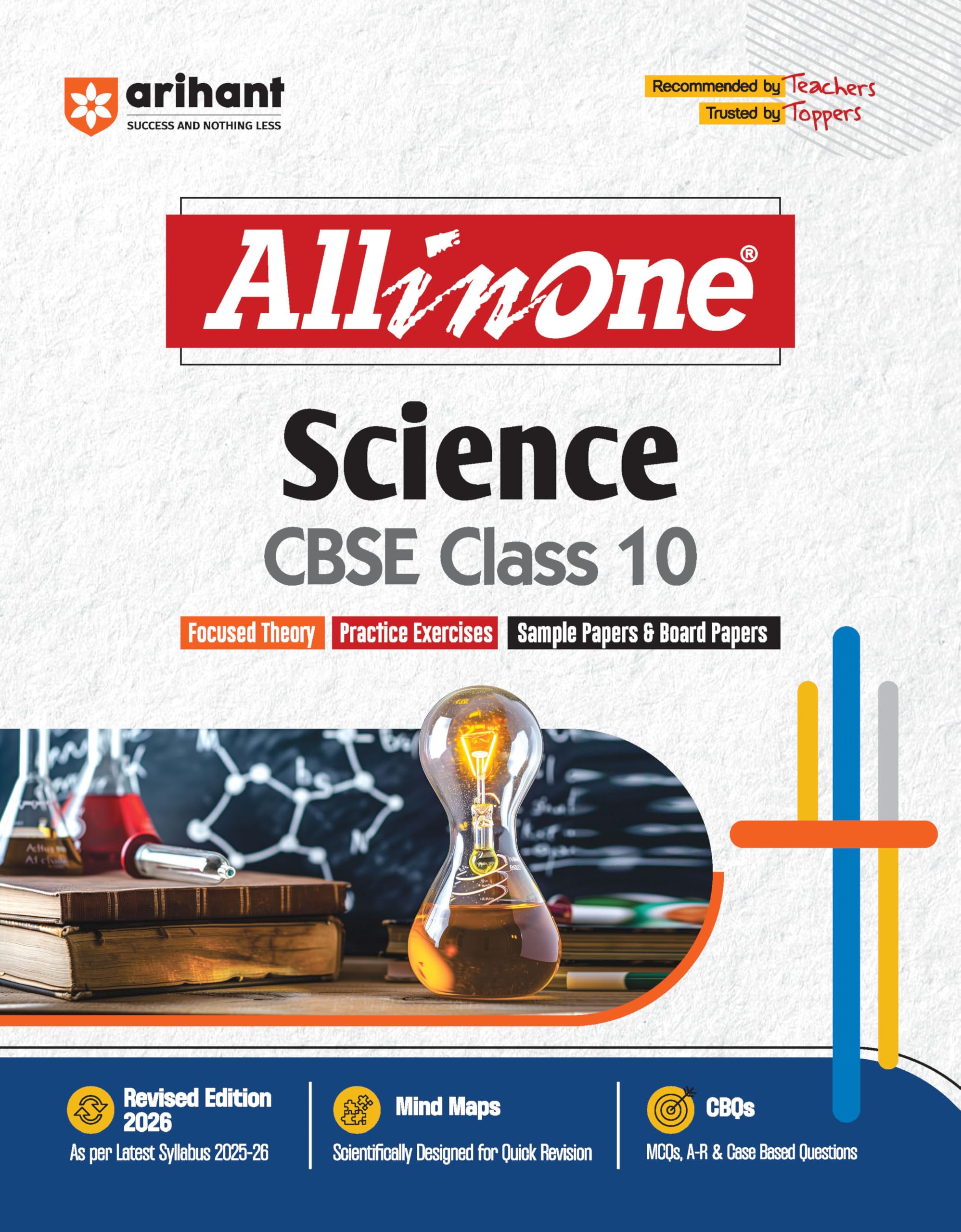 Arihant All In One Science Class 10 For Cbse Exams 202526 | Revised Edition As Per Latest Syllabus | Mind Maps, Cbqs, Focused T
