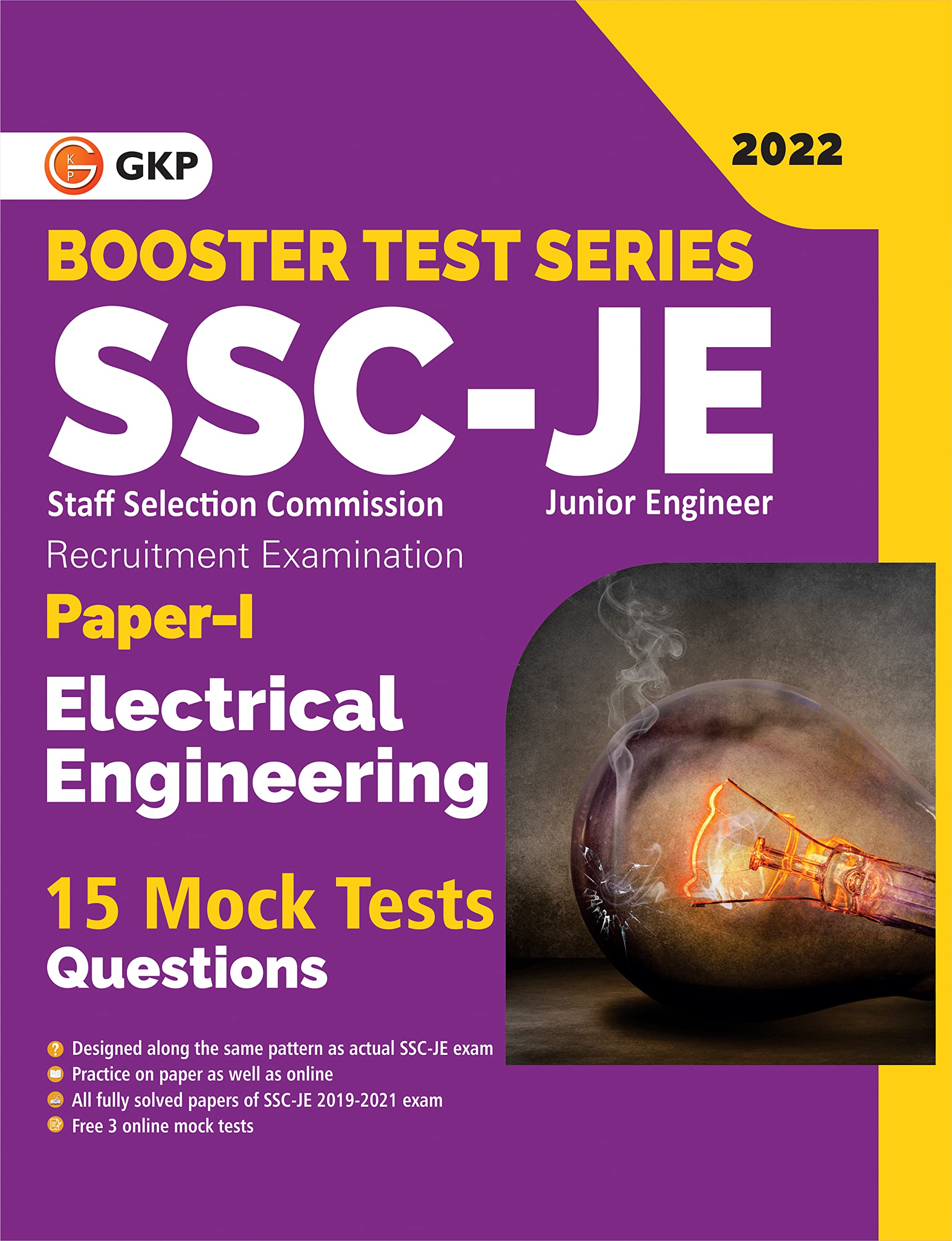 Ssc 2022 : Booster Test Series  Je Paper I  Electrical Engineering  15 Mock Tests (Includes 20192021 Papers)